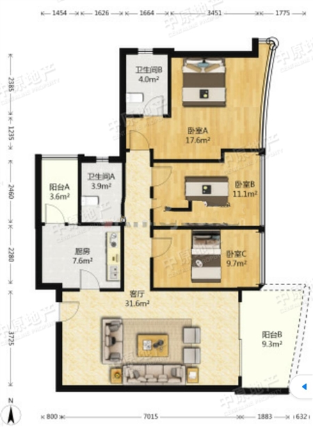 广州雅居乐花园雅逸庭-户型图