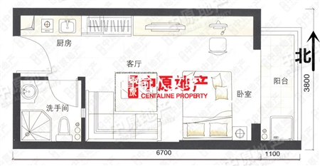 铂林国际公寓(凯蓝大厦)-户型图