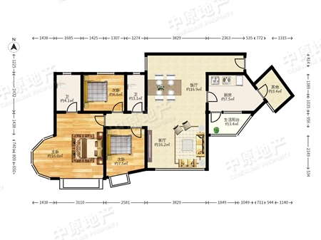富力顺意花园-户型图
