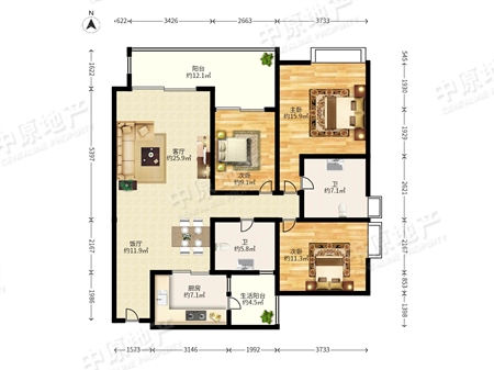 中海花城湾-户型图