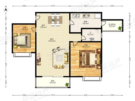 中海花城湾-户型图
