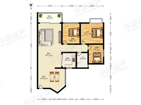 金山谷花园领仕-户型图