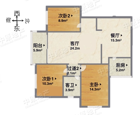 华景新城三期龙门阁-户型图
