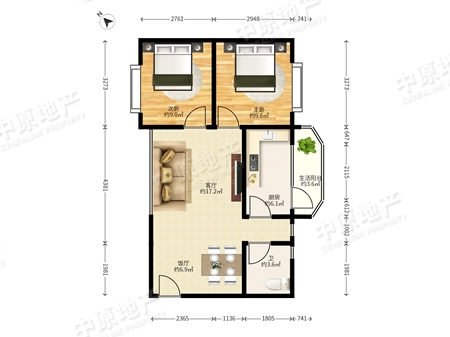 金碧雅苑-户型图