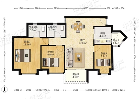岭南新世界锦云峰-户型图