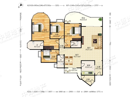 珠江帝景-户型图