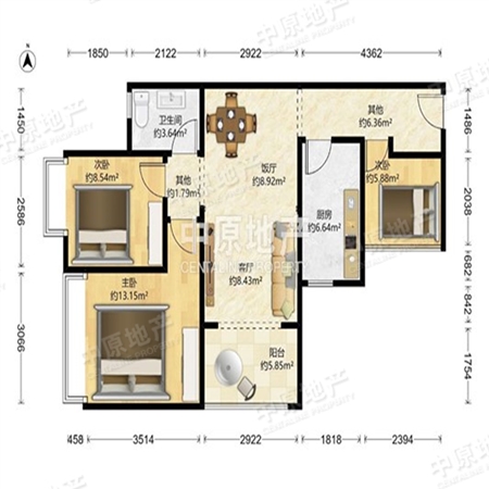 兰亭盛荟-户型图