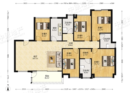 越秀品秀星樾-户型图