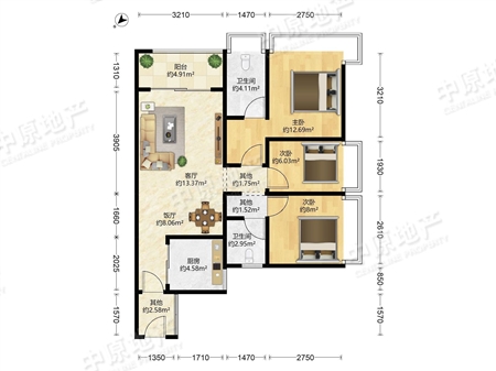 大壮名城花园一期-户型图