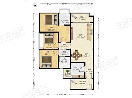 珠江花城-户型图