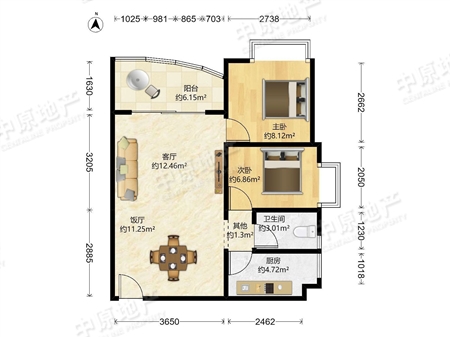 华景新城芳满庭园-户型图