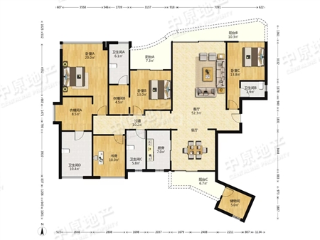 珠江鹅潭湾(珠江鹅潭丽湾)-户型图
