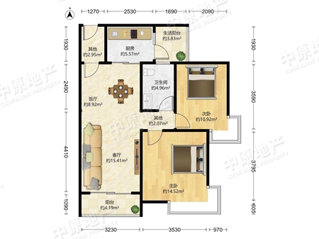 中海璟晖华庭-户型图