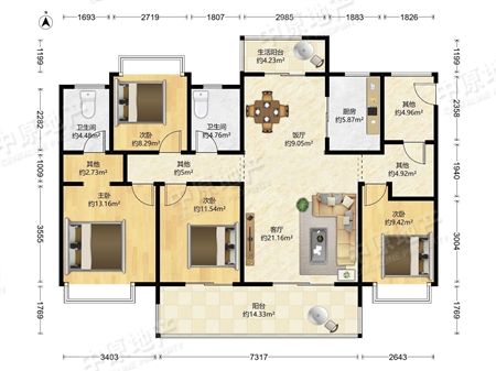 保利碧桂园公园大道-户型图
