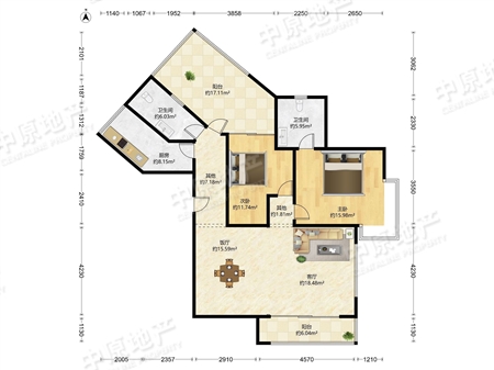 凯旋新世界枫丹丽舍-户型图