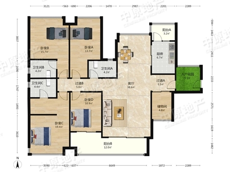 保利罗兰花园(保利罗兰国际)-户型图