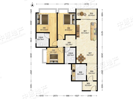 保利东郡一期(保利曼语花园)-户型图