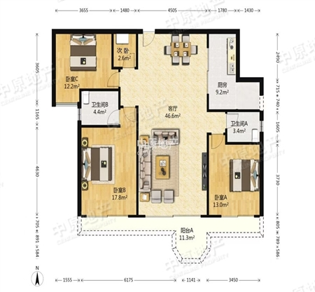 骏景花园-户型图