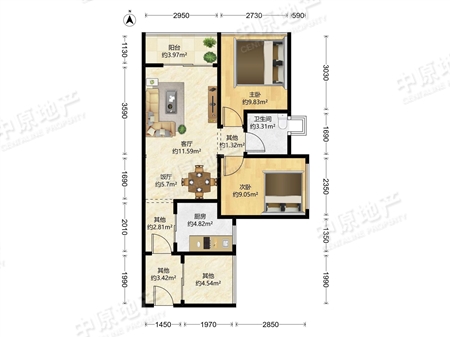 珠江花城-户型图