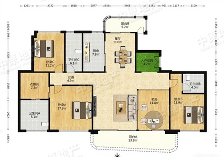首开龙湖天奕-户型图