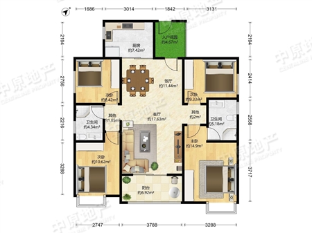 兰亭盛荟-户型图