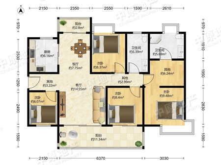 越秀岭南山畔-户型图