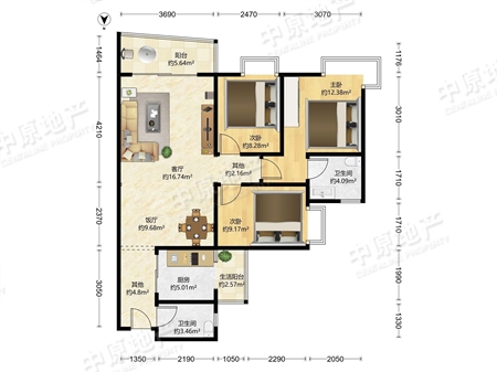 富力桃园-户型图