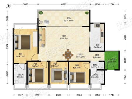 越秀和樾府-户型图