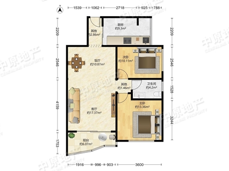 锦城花园-户型图