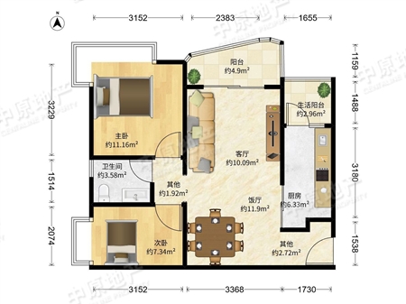 光大花园-户型图