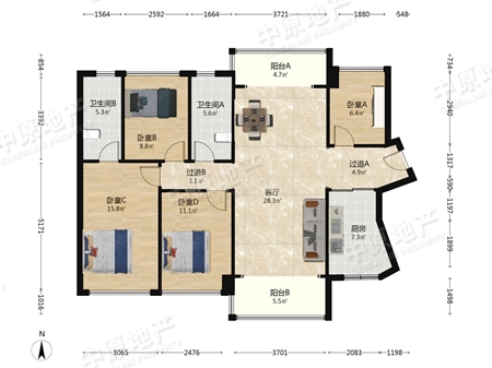 合生中央城-户型图
