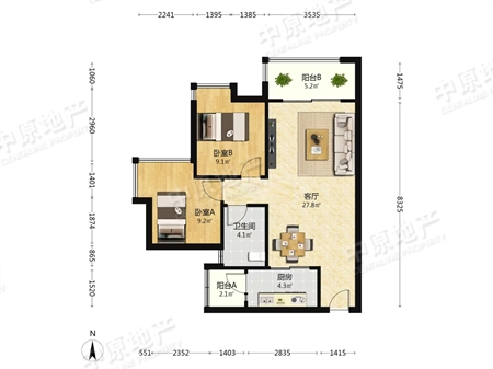 中鼎君和名城-户型图