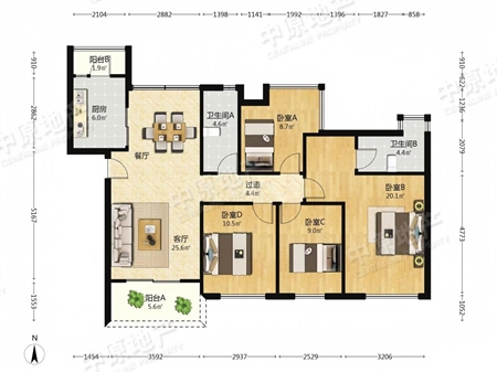 金湖花园-户型图