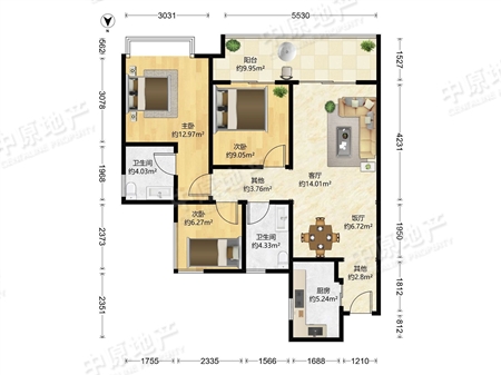 绿地越秀海玥-户型图
