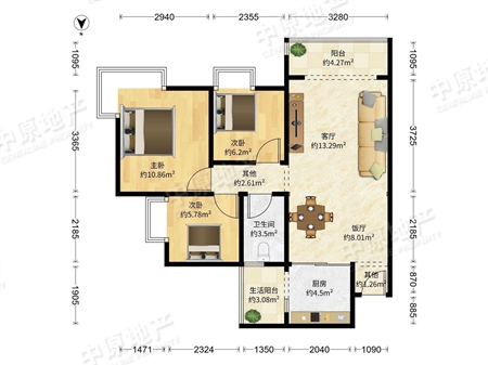 富力桃园-户型图