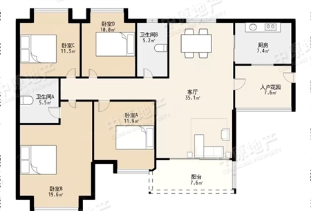 保利悦廷-户型图