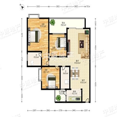 中海金沙馨园(一期)-户型图