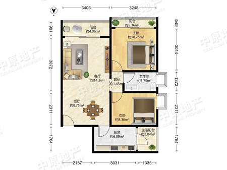 亚运城媒体村南区-户型图