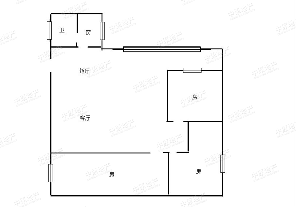 聚龙新街三房单位精致装修